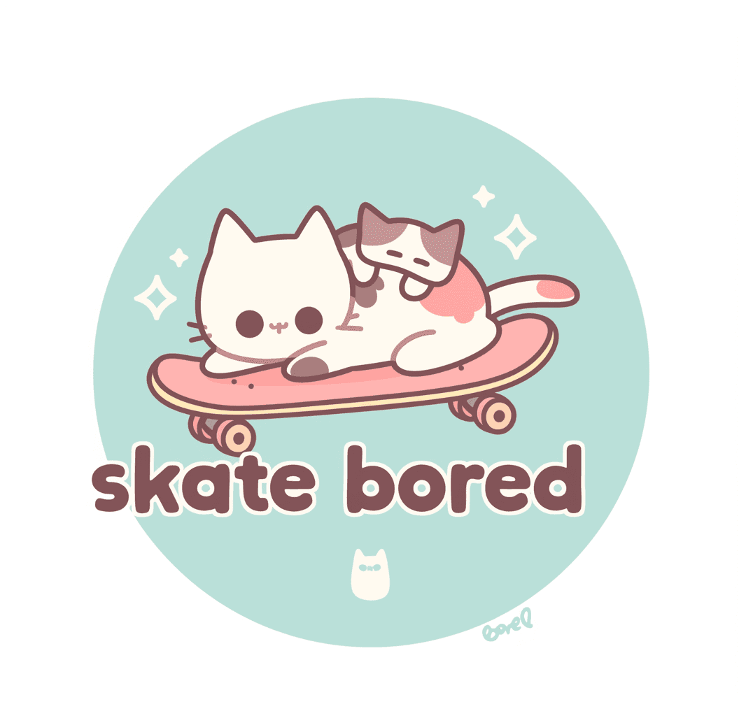 Skateboard Carnival original repeating artwork