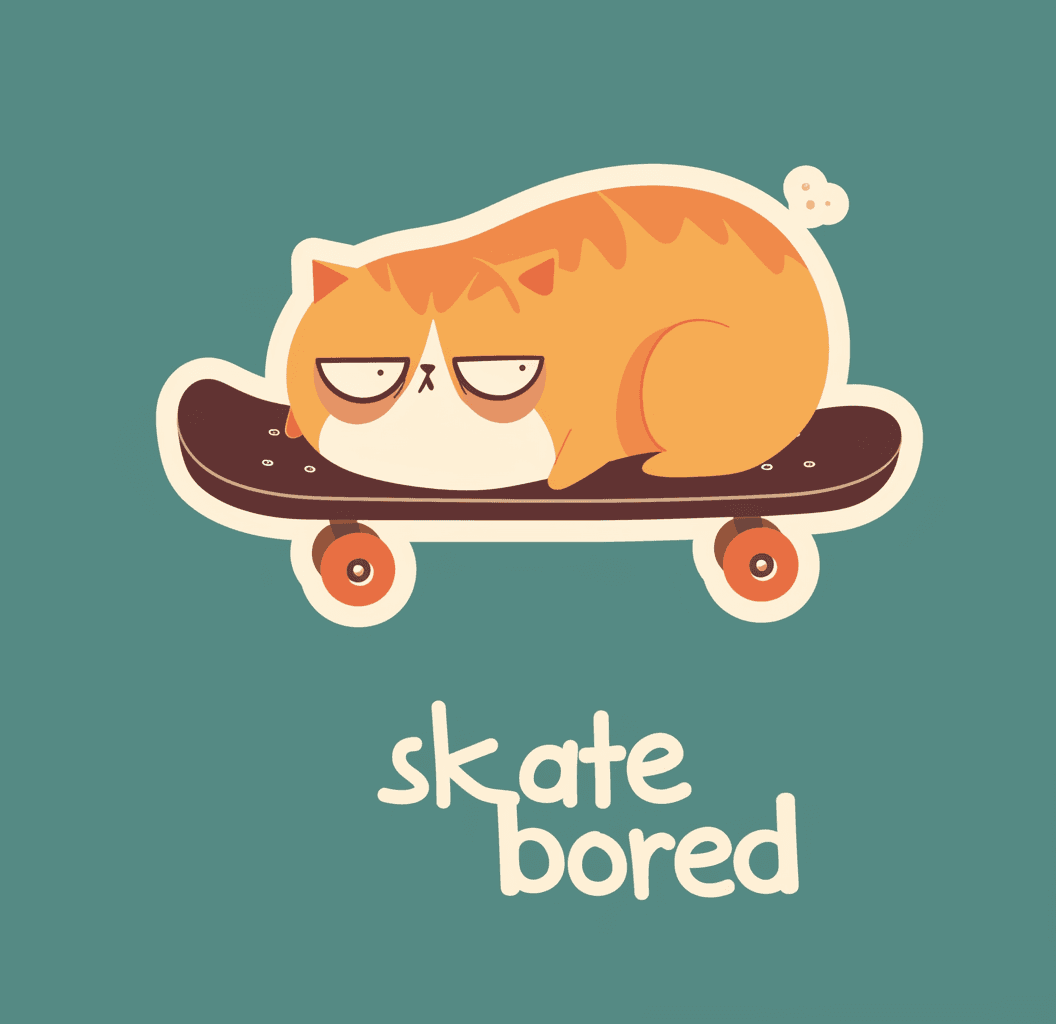 Skateboard Parade original repeating artwork