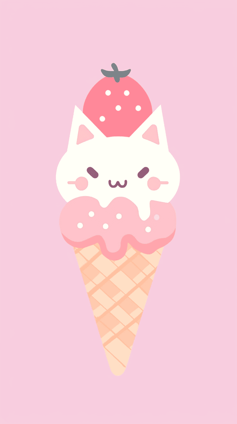 Cat Grow original repeating artwork