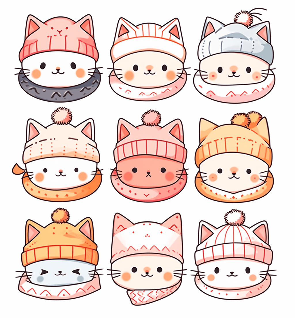 Cat 074 original repeating artwork