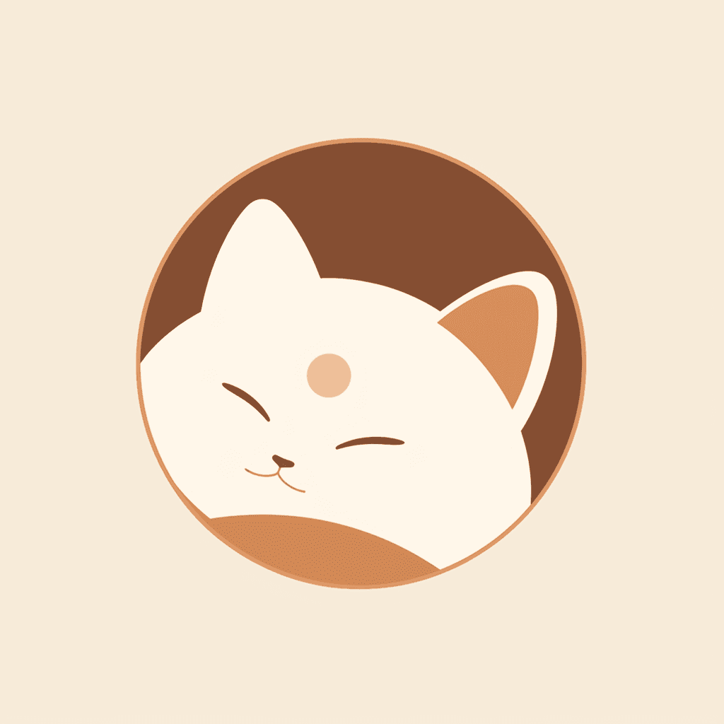 Cat Moonlit original repeating artwork