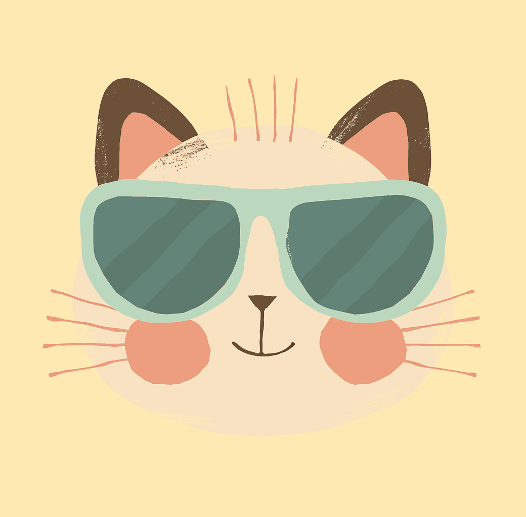 Cat 293 original repeating artwork
