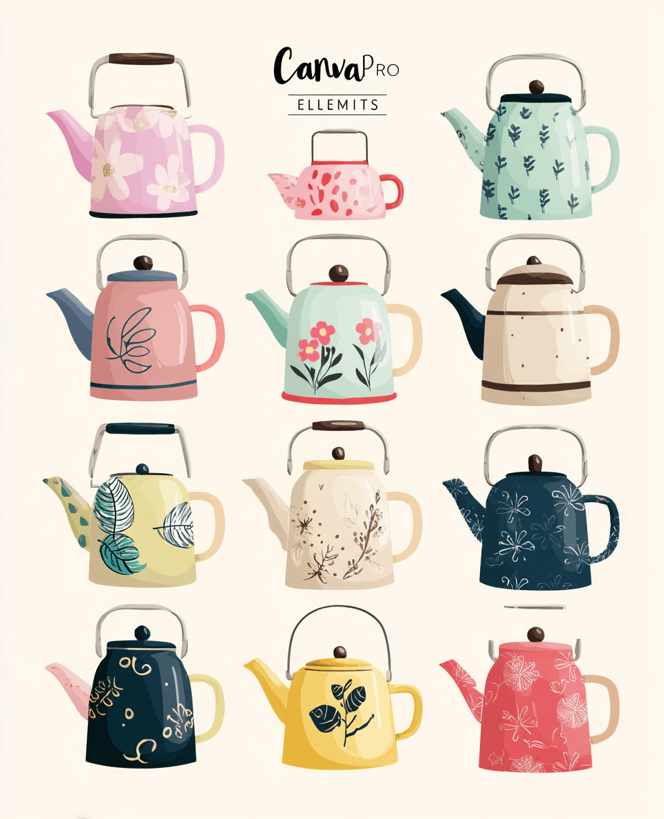 Kettle Pals original repeating artwork
