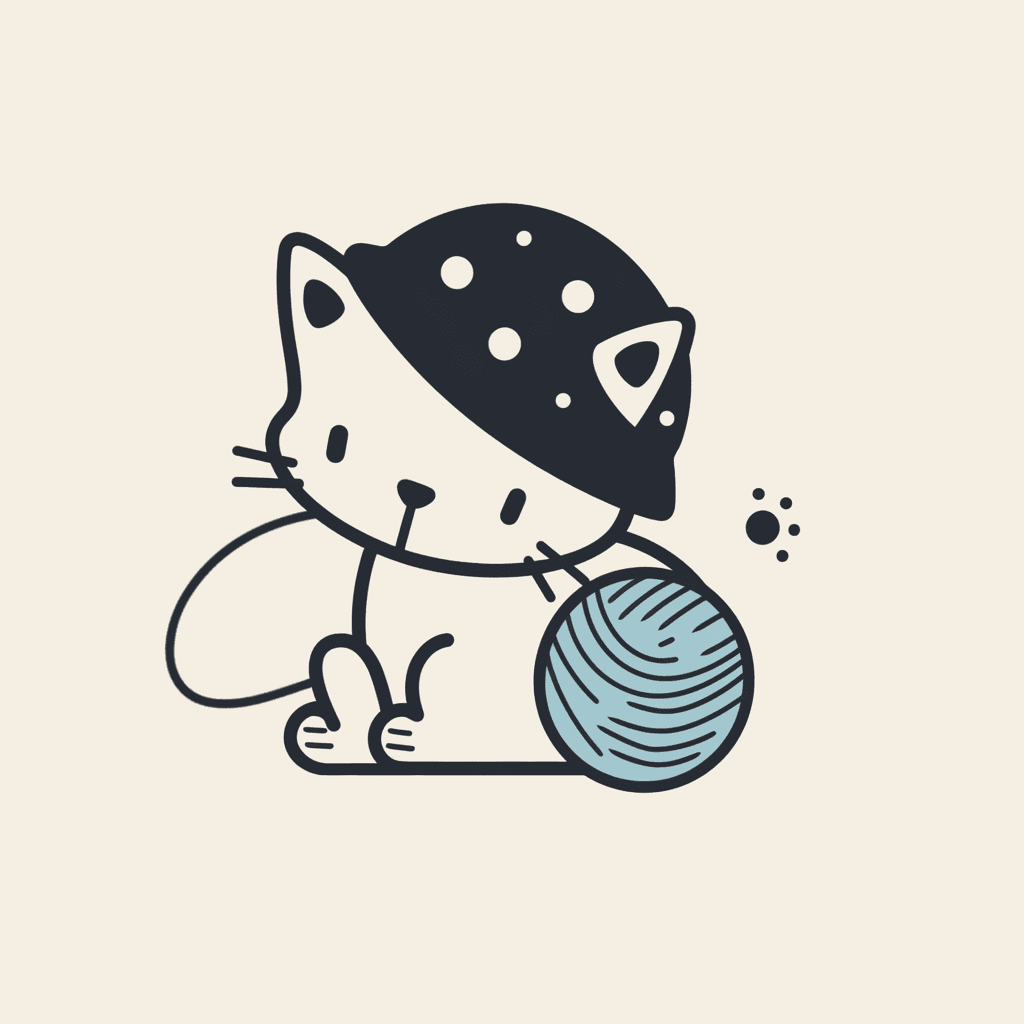Cat Bloom original repeating artwork