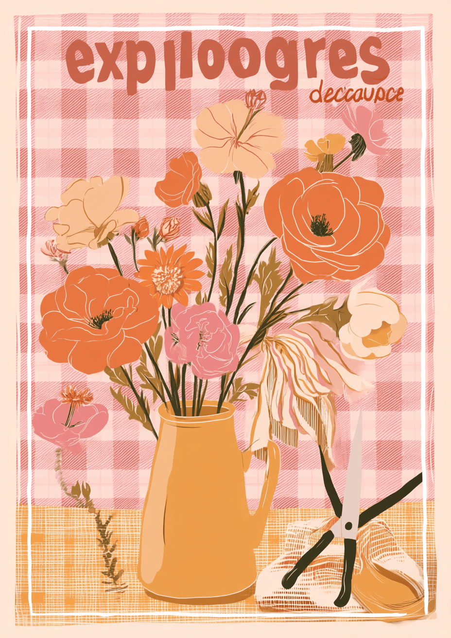 Vase Flare original repeating artwork