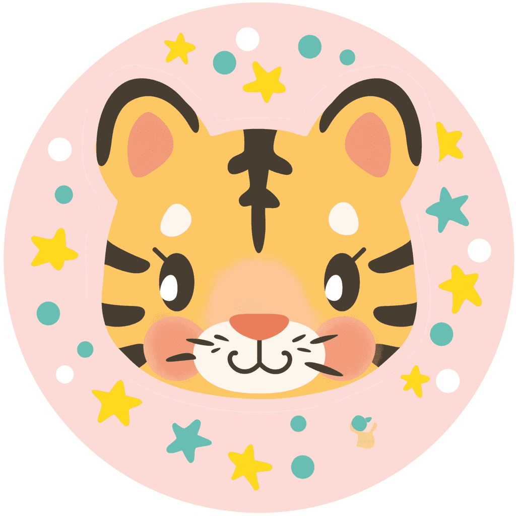 Tiger Head Pals original repeating artwork