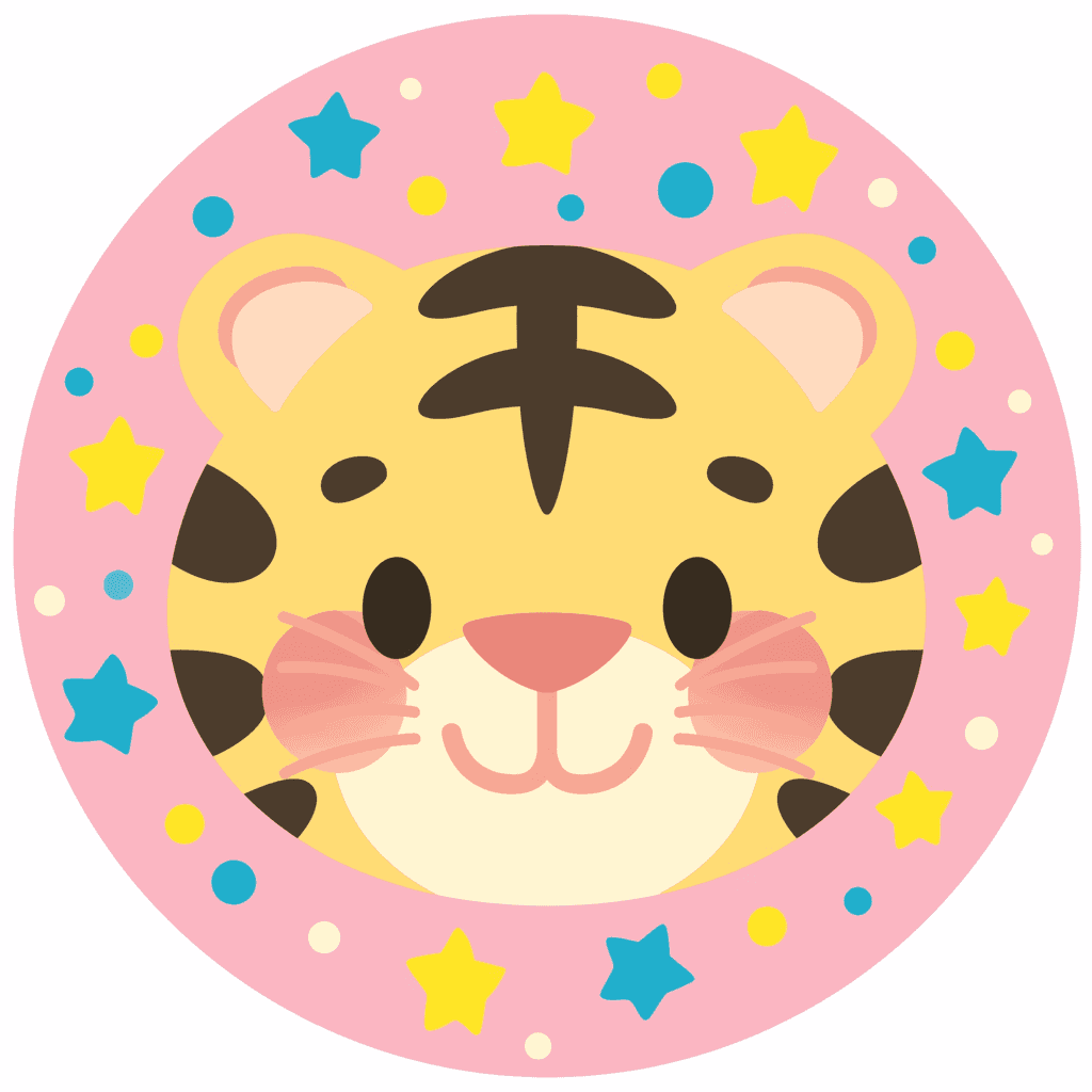 Tiger Head Session original repeating artwork