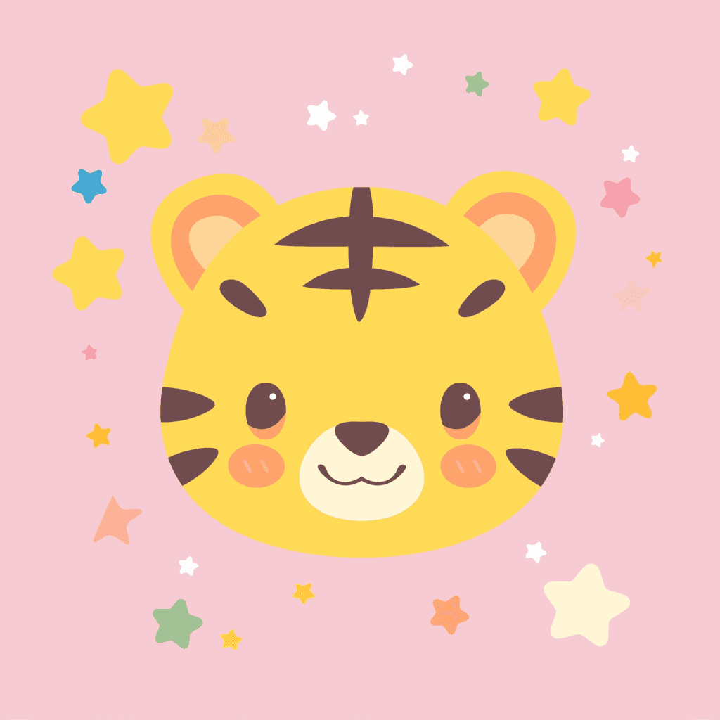 Tiger Head Groove original repeating artwork