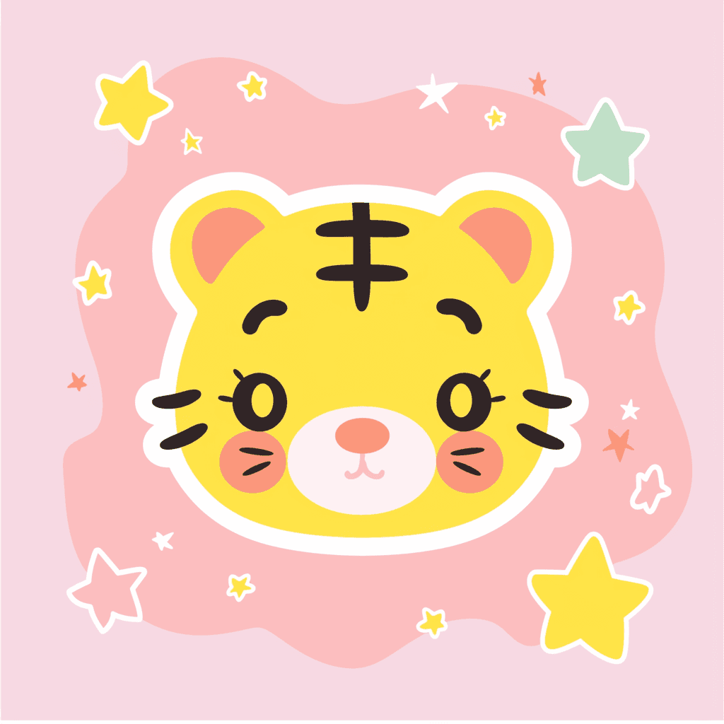 Tiger Head Fair original repeating artwork