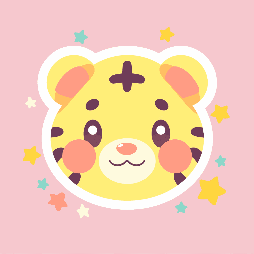 Tiger Head Festival original repeating artwork