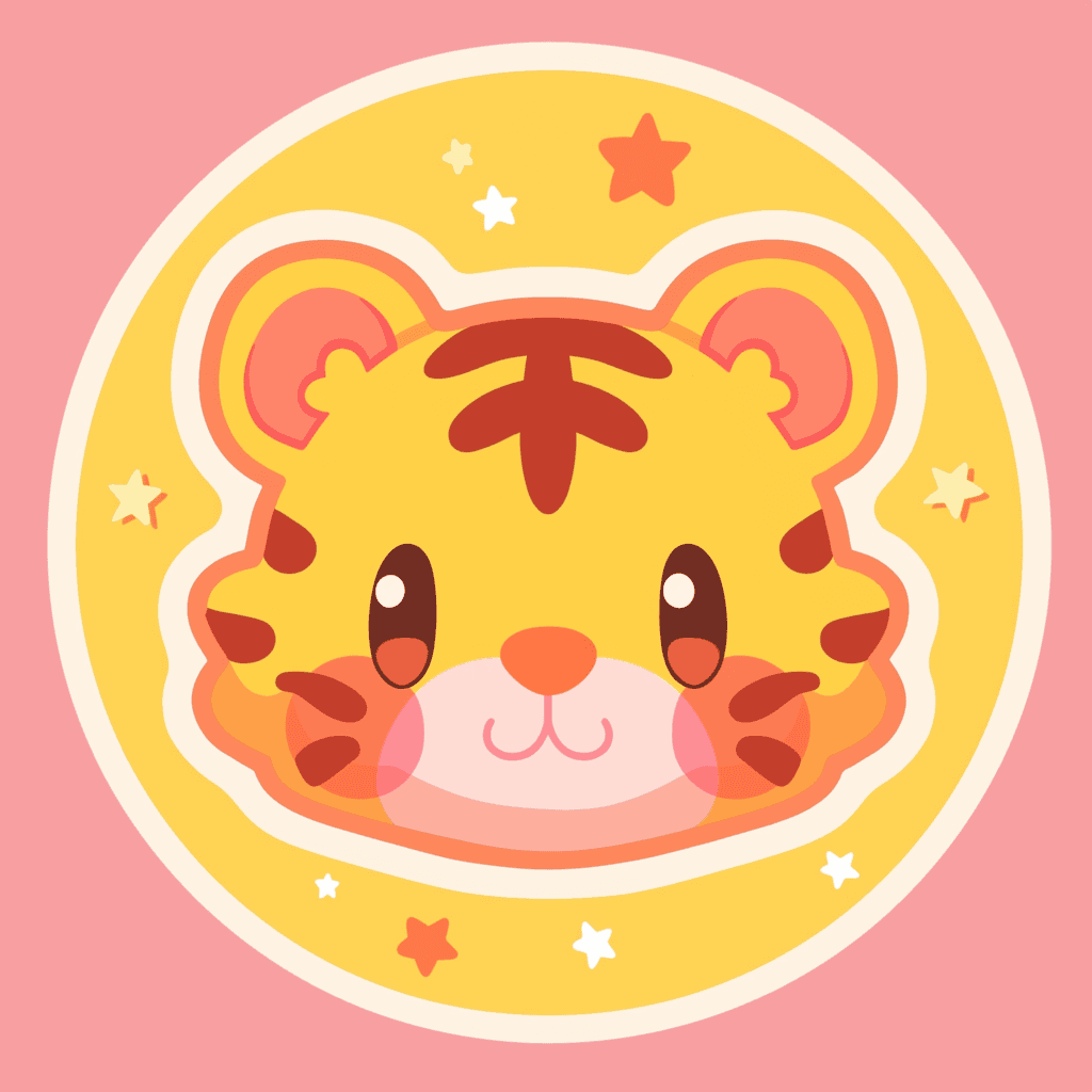 Tiger Head Team original repeating artwork