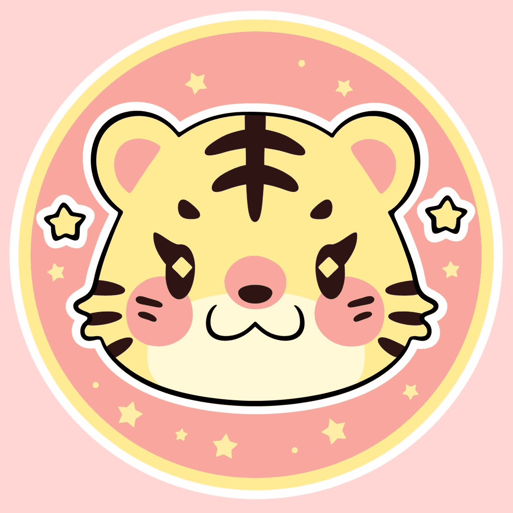 Tiger Head Gang original repeating artwork