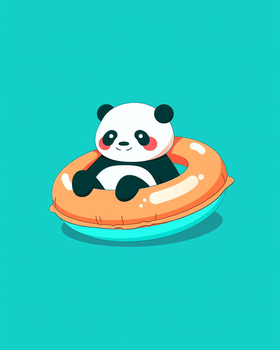 Panda Beats original repeating artwork