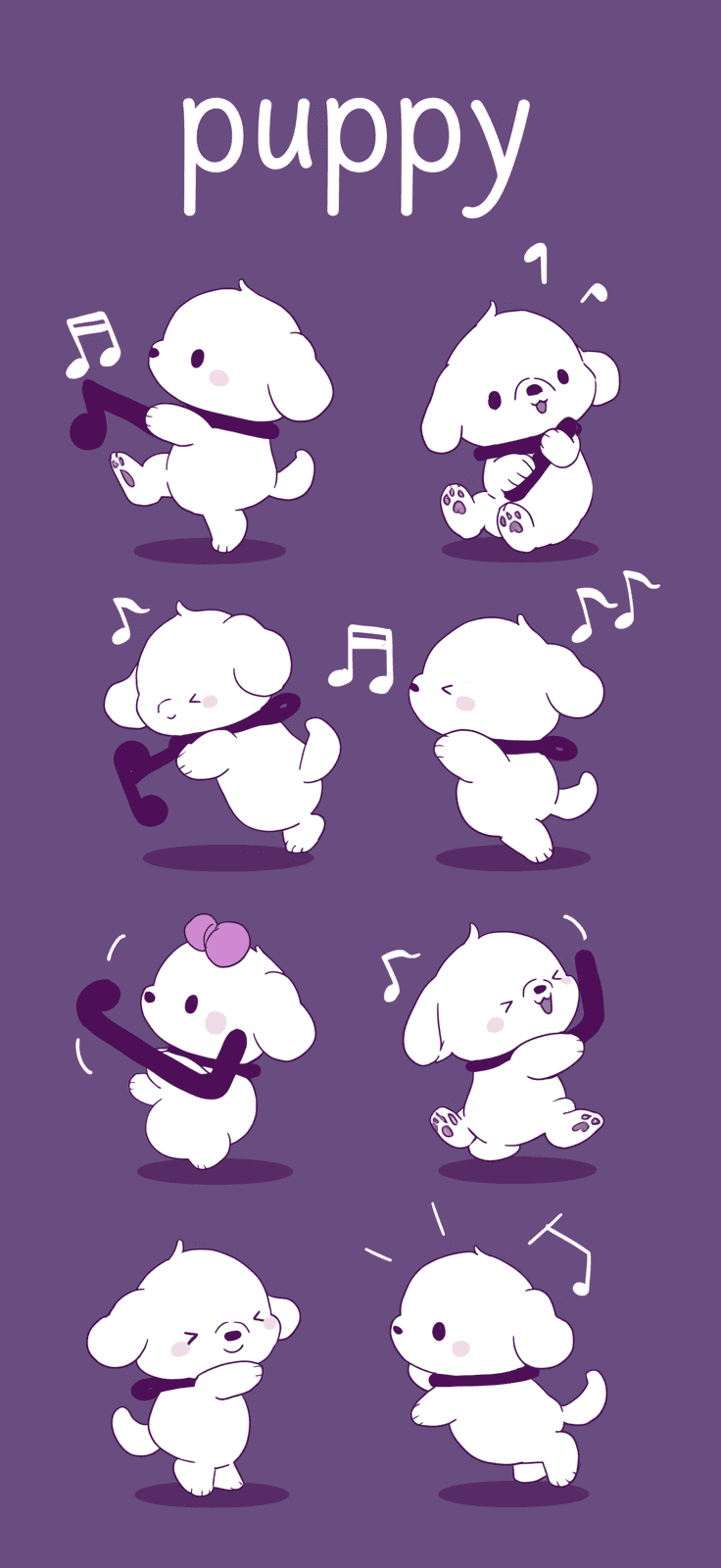 Puppy Mark original repeating artwork