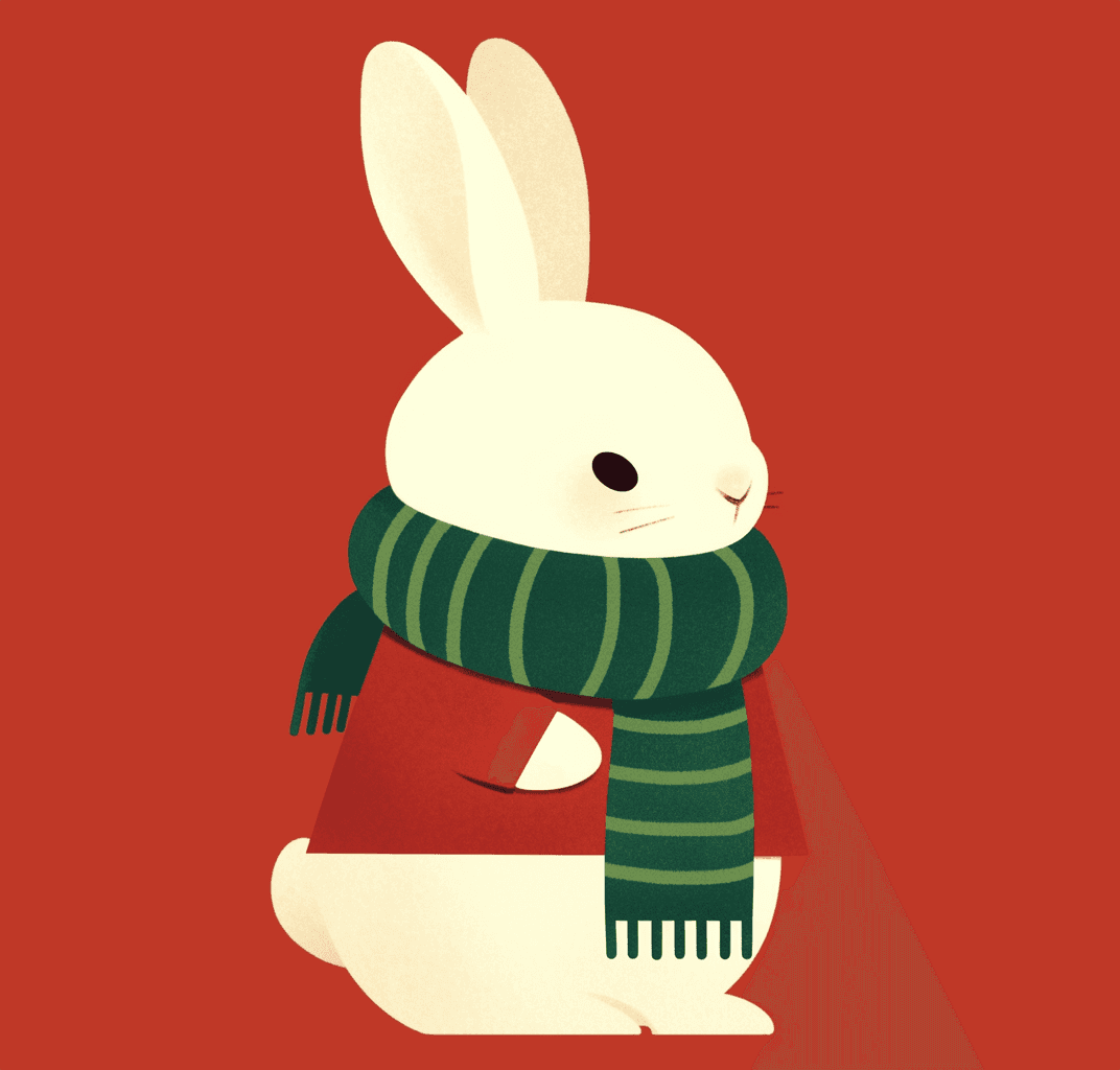Bunny Label original repeating artwork