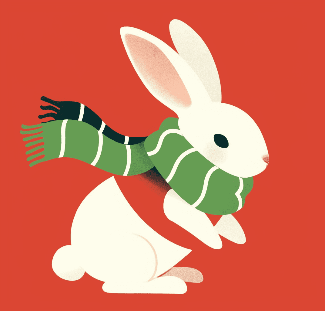 Bunny Buzz original repeating artwork
