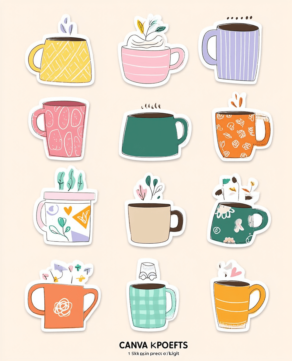 Cup Squad original repeating artwork