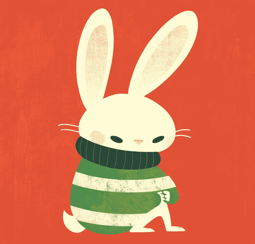 Bunny Neon original repeating artwork