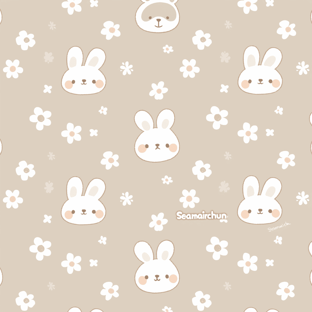 Bunny Path original repeating artwork
