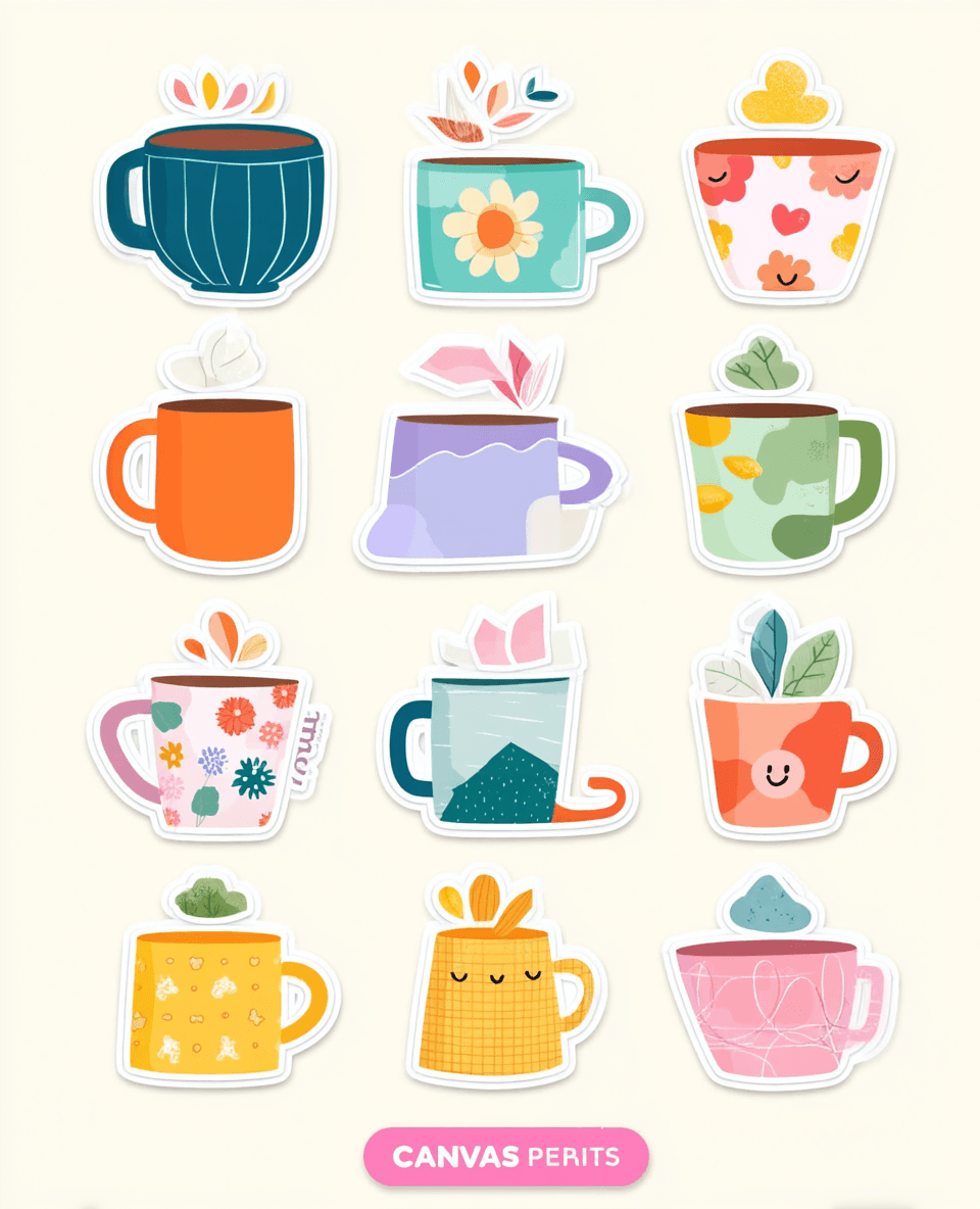 Cup Crew original repeating artwork
