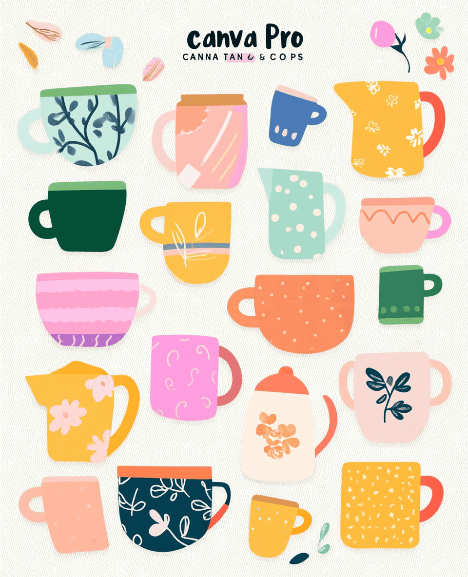 Cup original repeating artwork