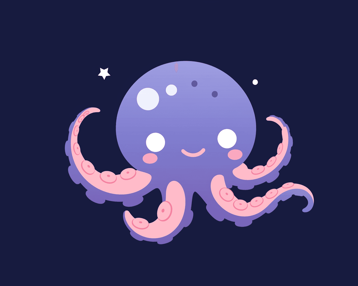 Octopus Squad original repeating artwork