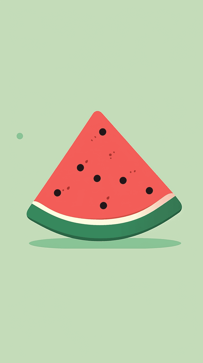 Watermelon Pals original repeating artwork