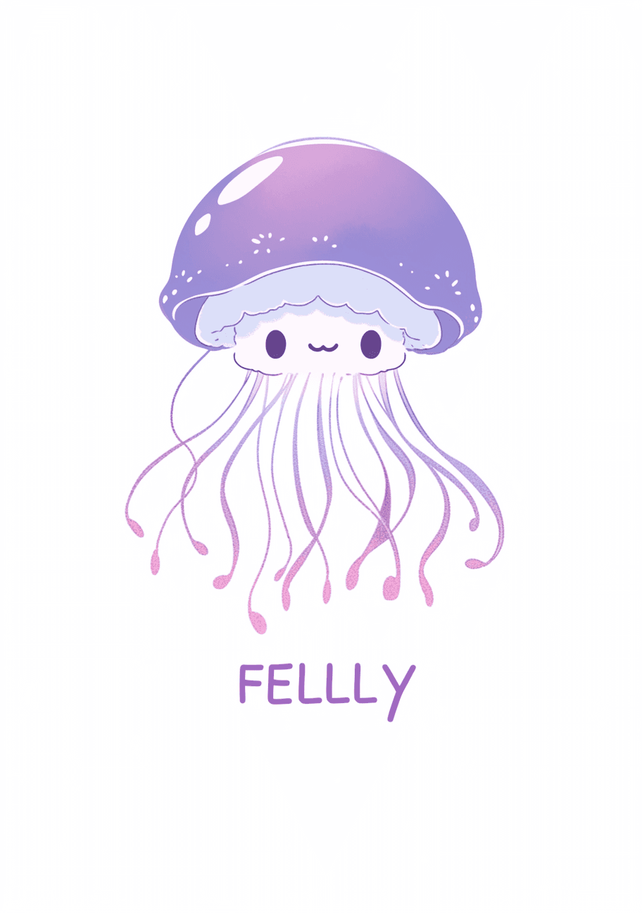 Jellyfish original repeating artwork