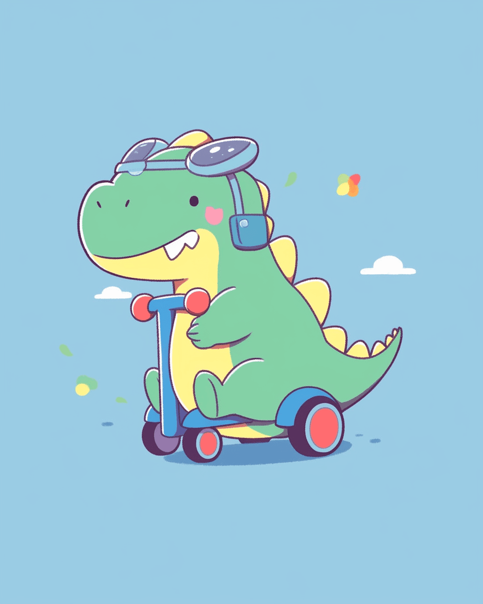Dinosaur Pop original repeating artwork