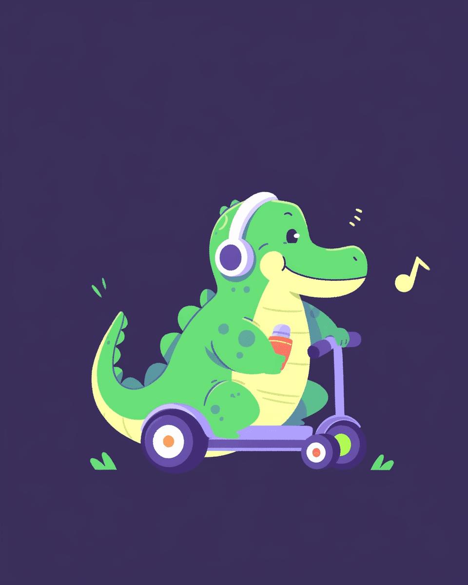 Dinosaur Team original repeating artwork