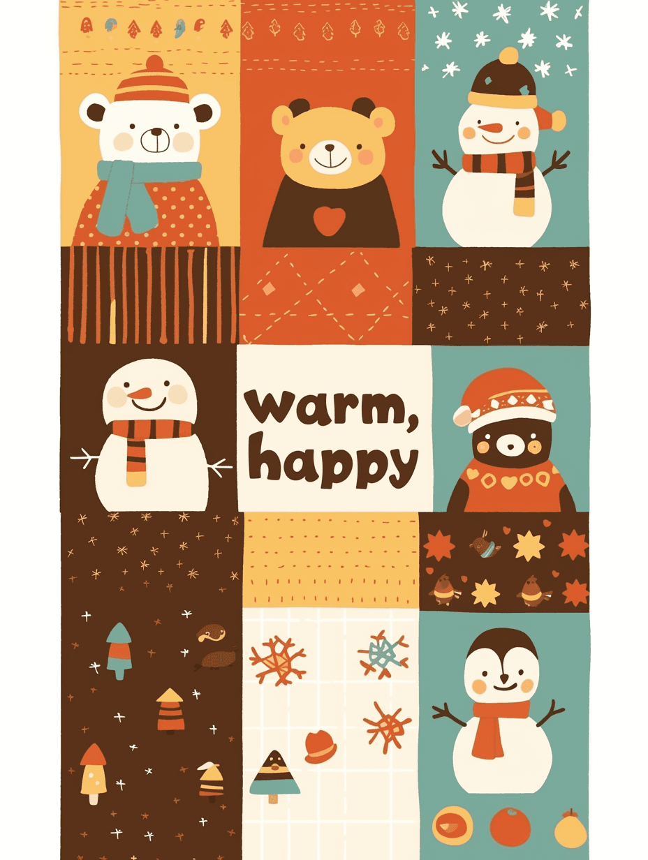 Christmas Animals 005 original repeating artwork