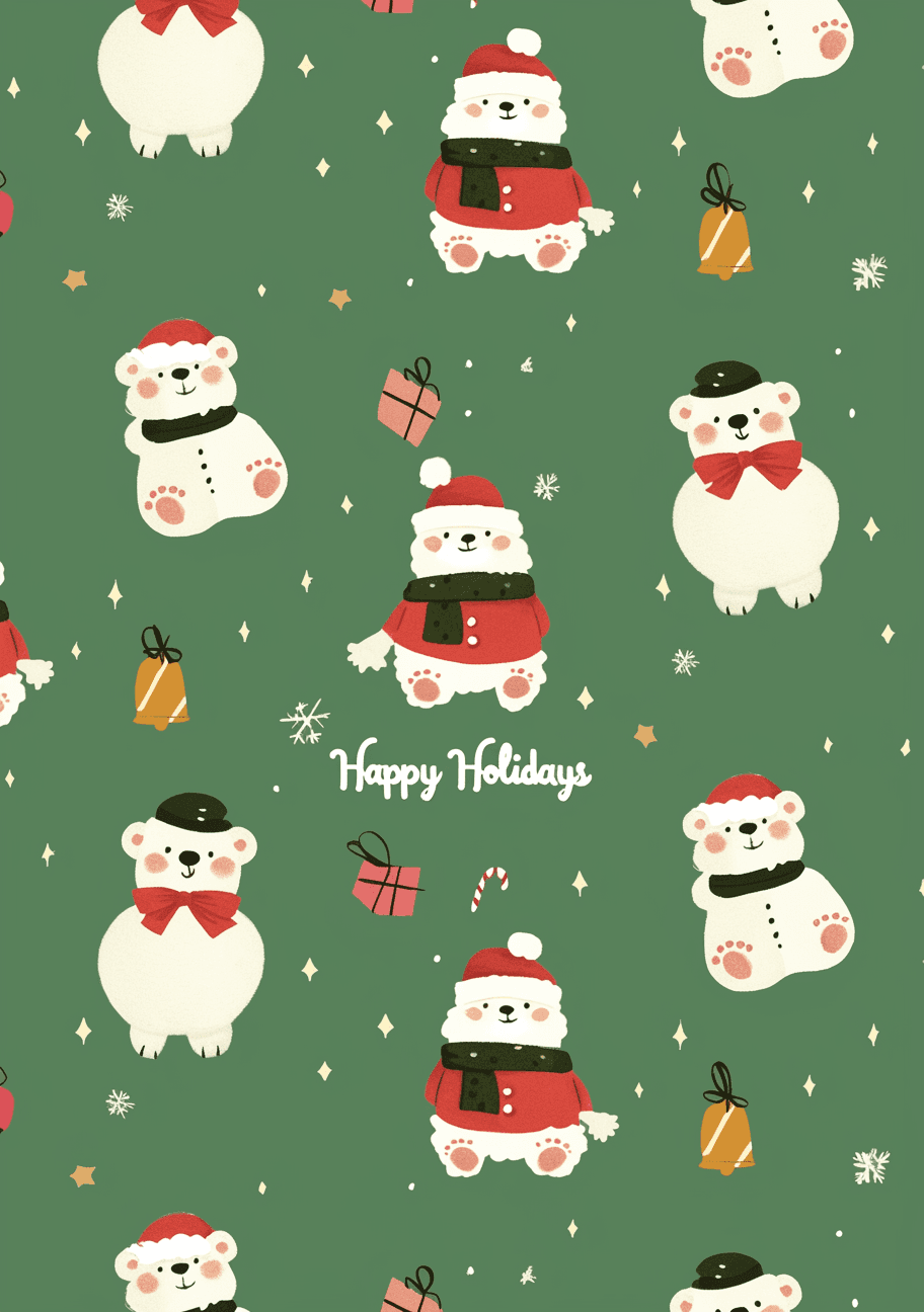 Christmas Design Trail original repeating artwork