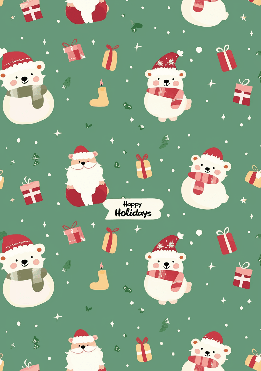 Christmas Design Avenue original repeating artwork