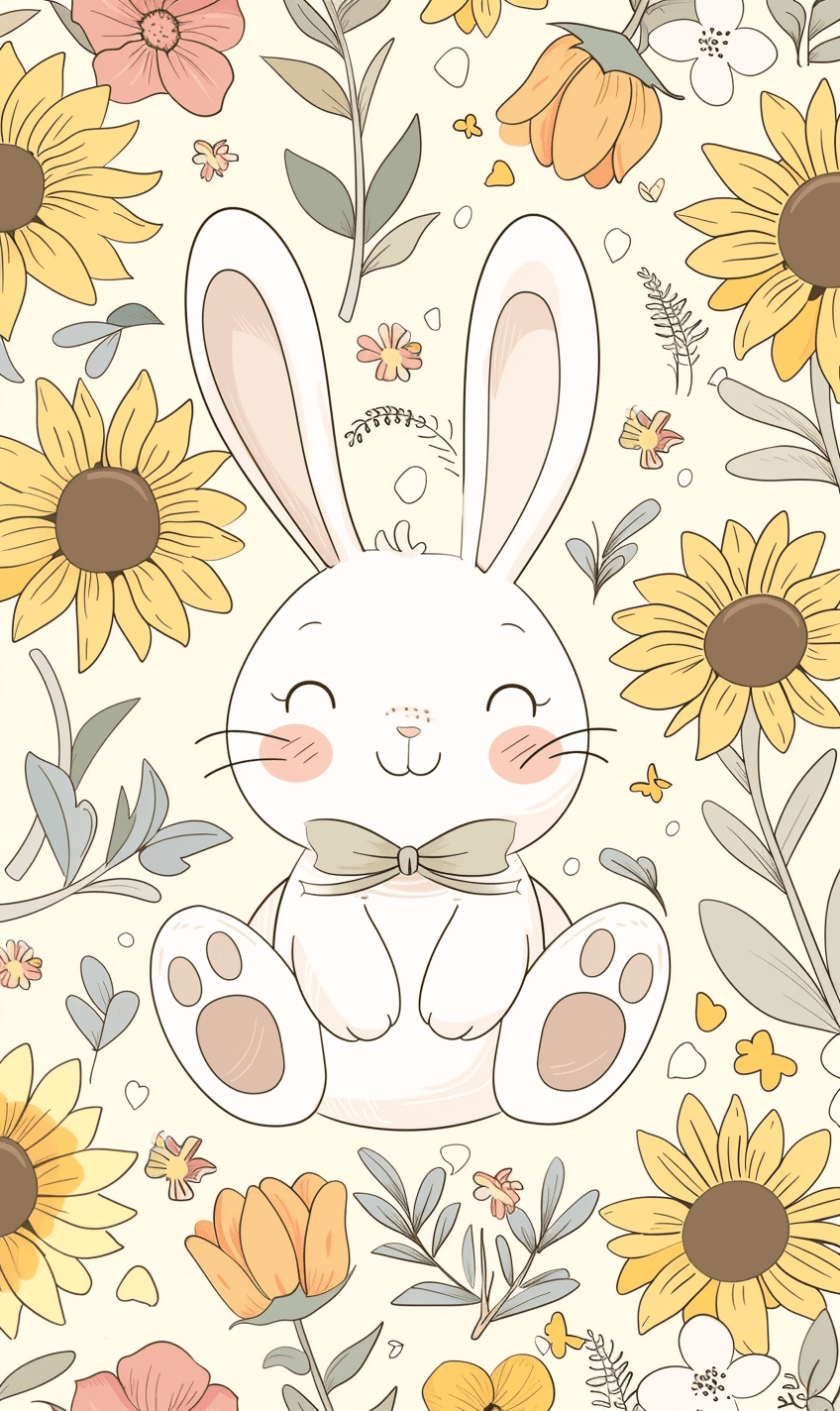 Bunny Bloom original repeating artwork