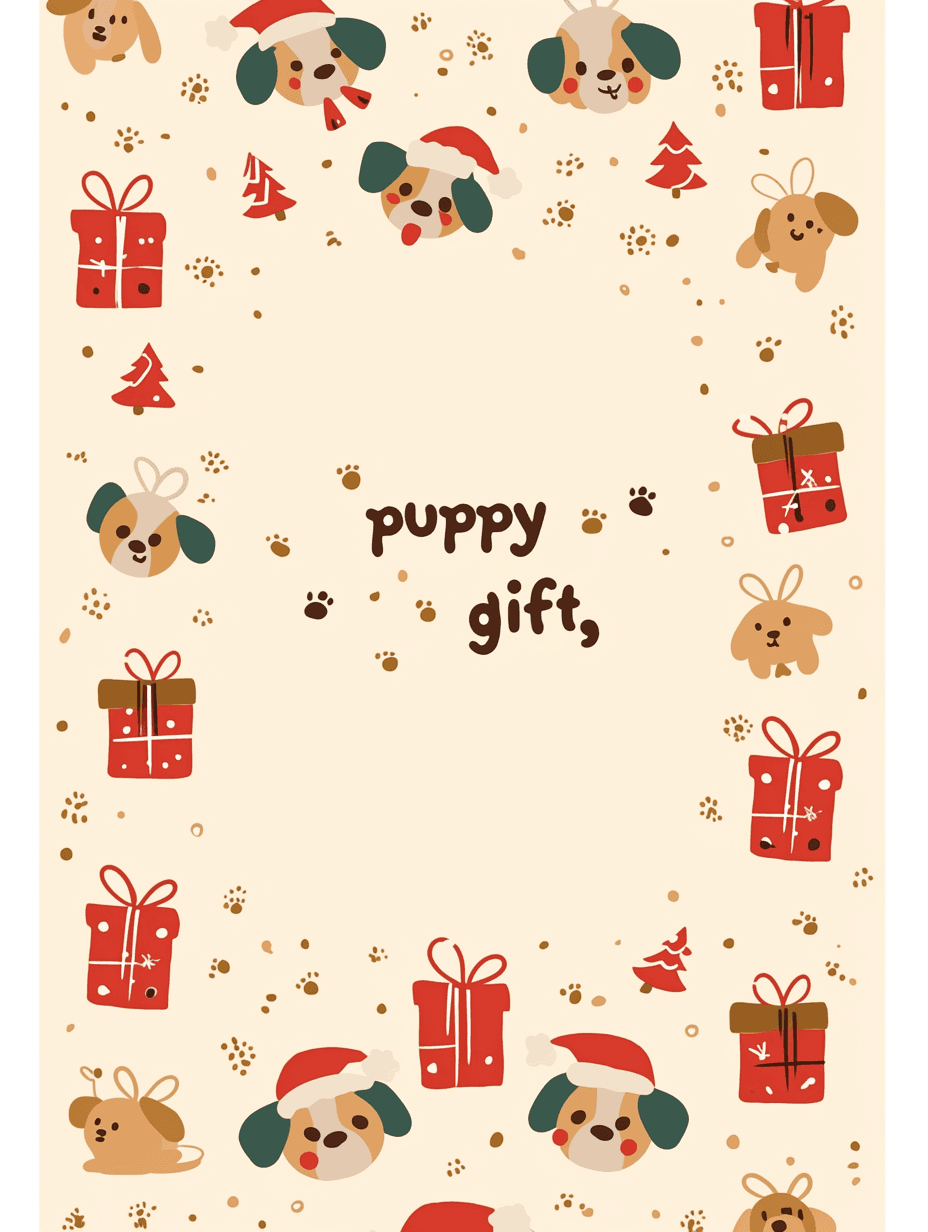 Christmas Animals Parade original repeating artwork