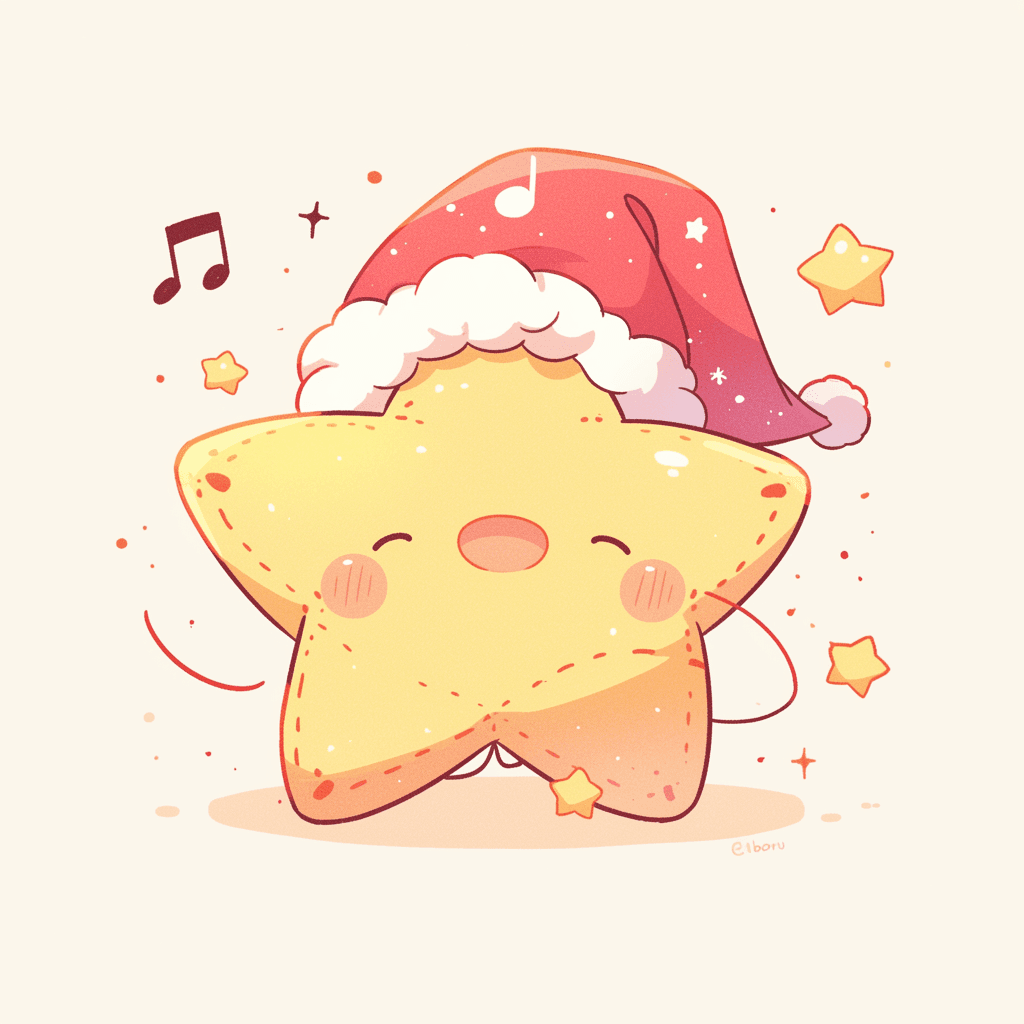 Christmas Star Crew original repeating artwork