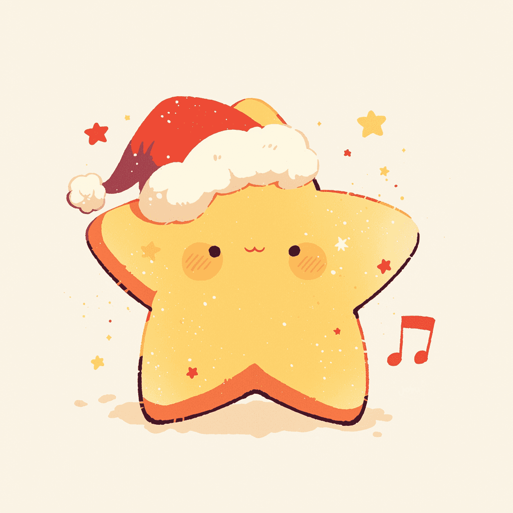Christmas Star Club original repeating artwork