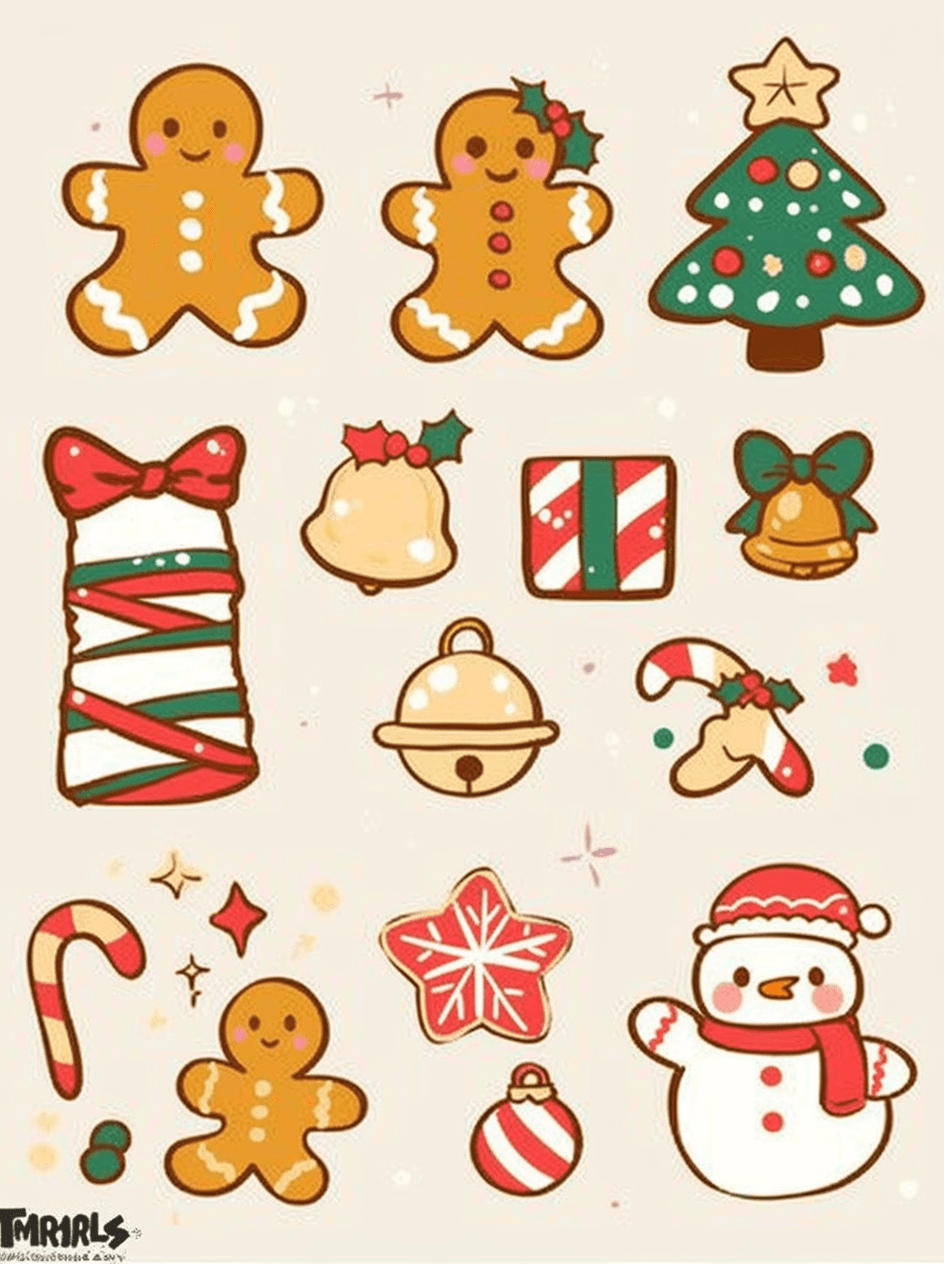 Christmas Design Harbor original repeating artwork