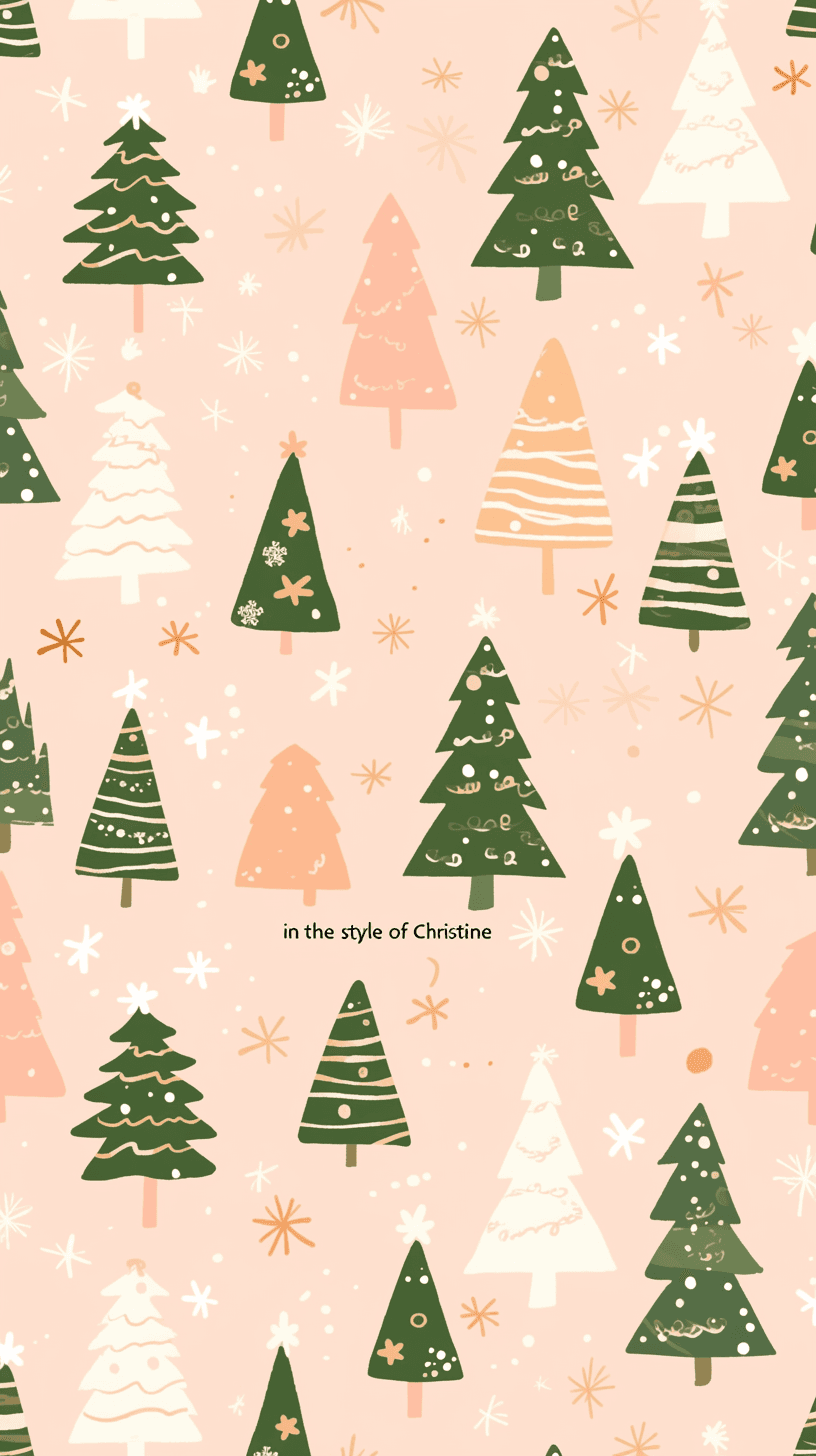 Christmas Design Silver original repeating artwork