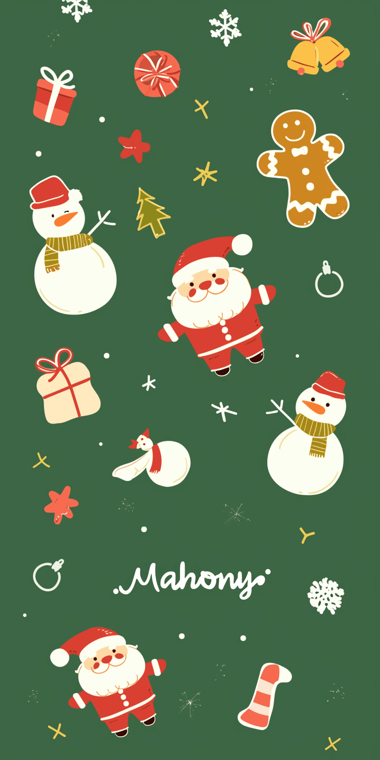 Christmas Design Golden original repeating artwork