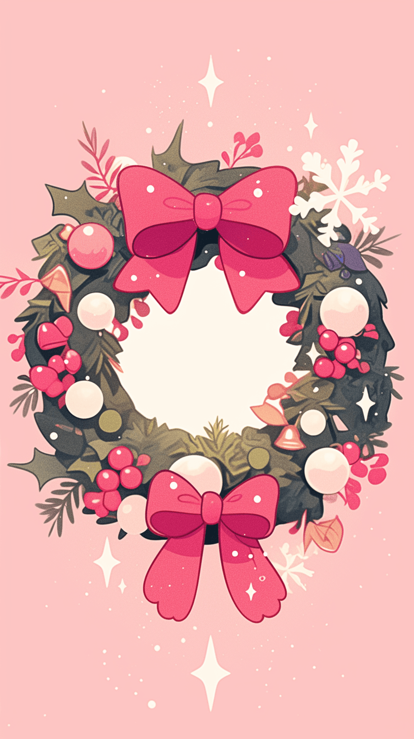 Christmas Wreath 263 original repeating artwork