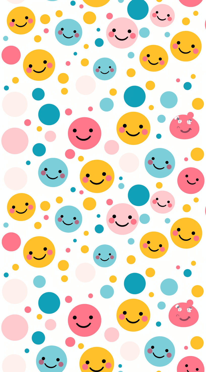 Smiley Fizz original repeating artwork