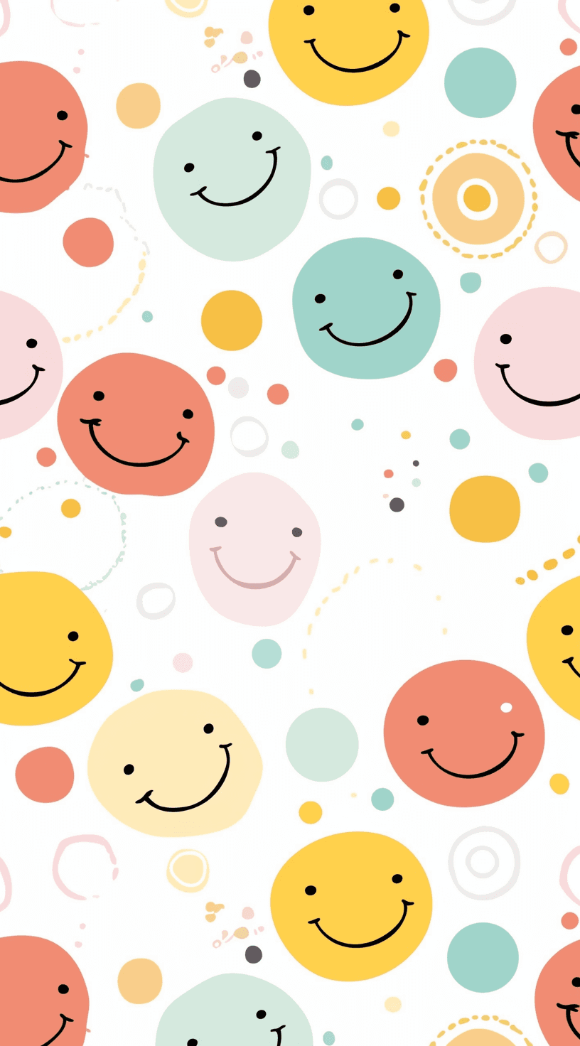 Smiley Bop original repeating artwork