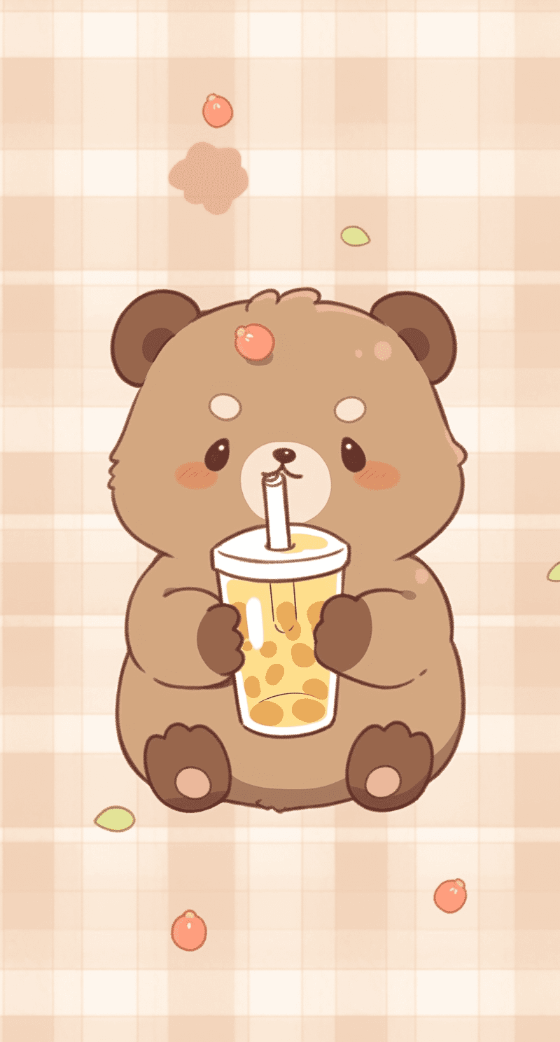 Bear Line original repeating artwork