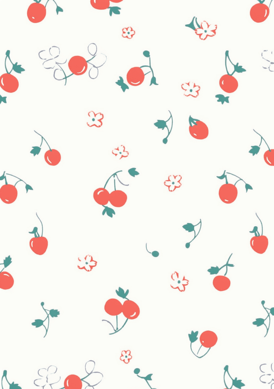 Cherry Evening original repeating artwork