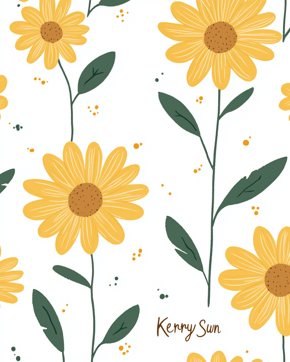 Blossom 608 original repeating artwork