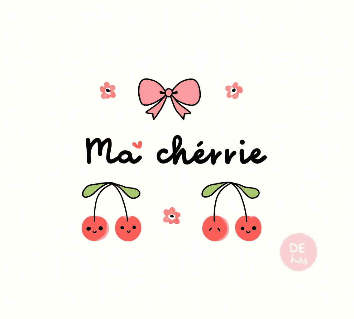 Cherry Uptown original repeating artwork