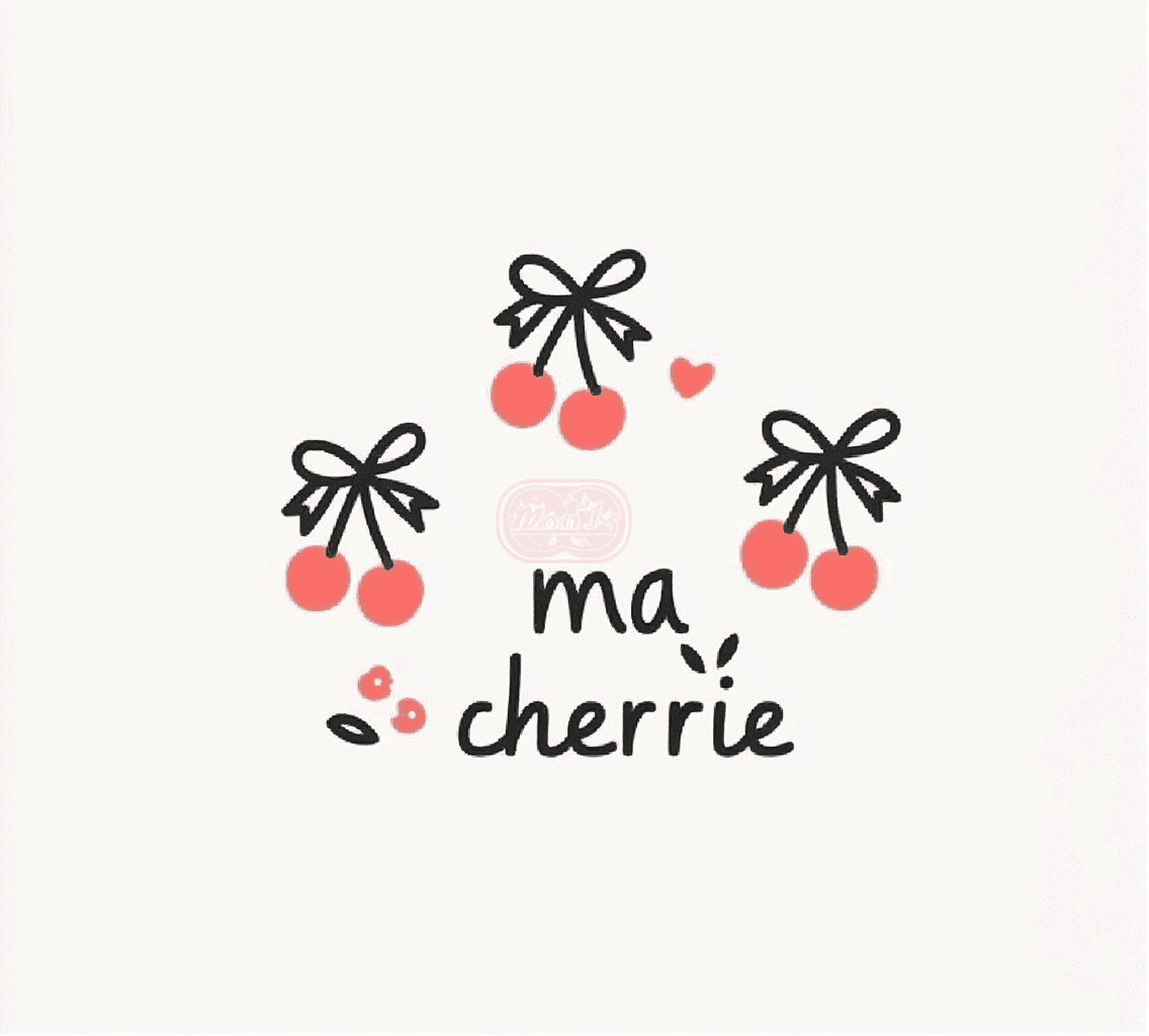 Cherry Subway original repeating artwork