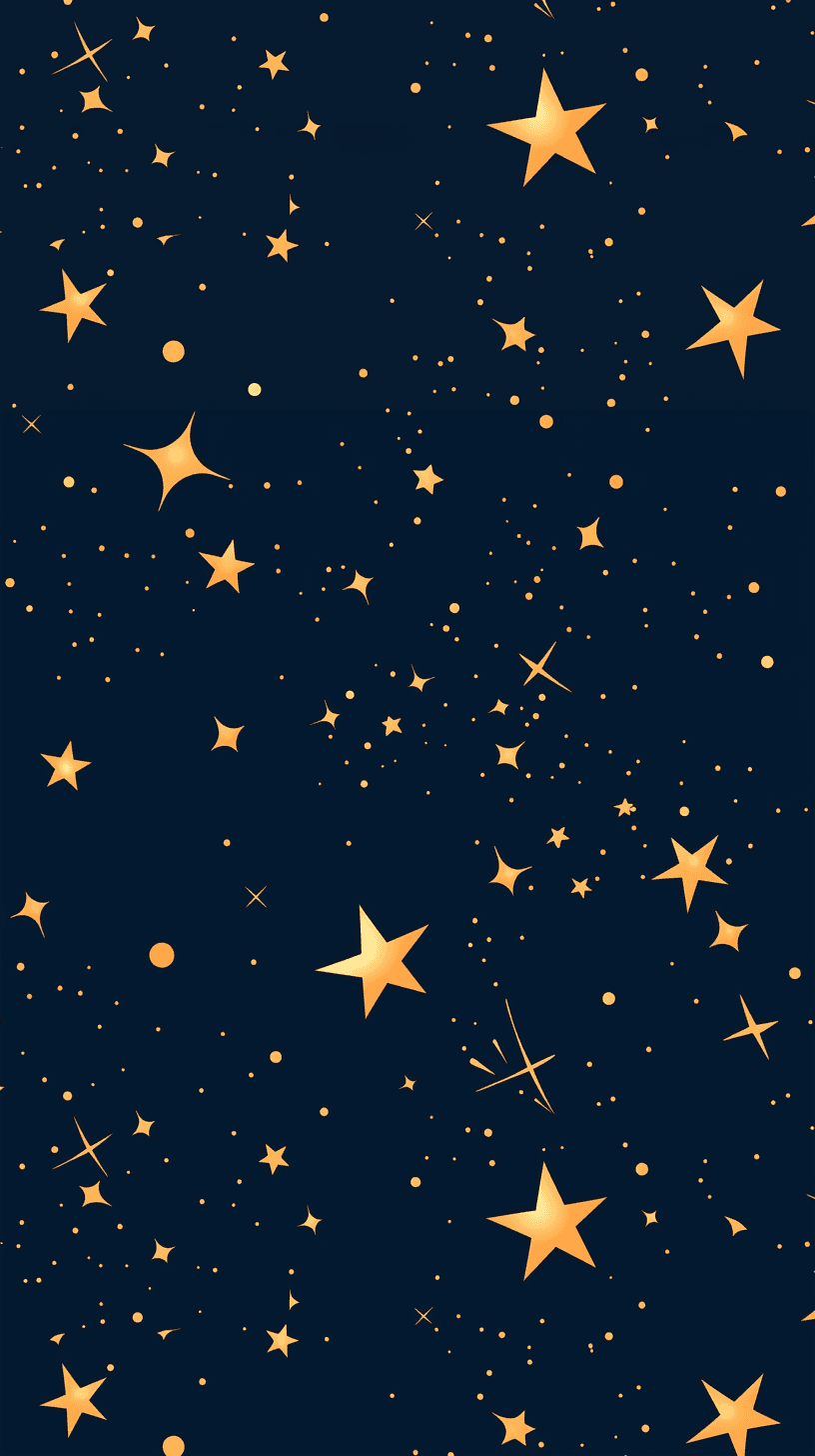 Christmas Star Pals original repeating artwork