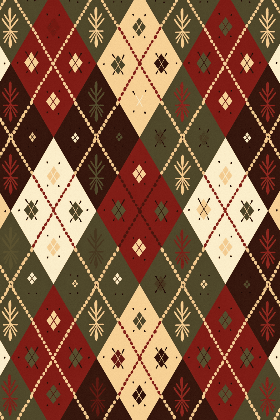 Christmas 730 original repeating artwork